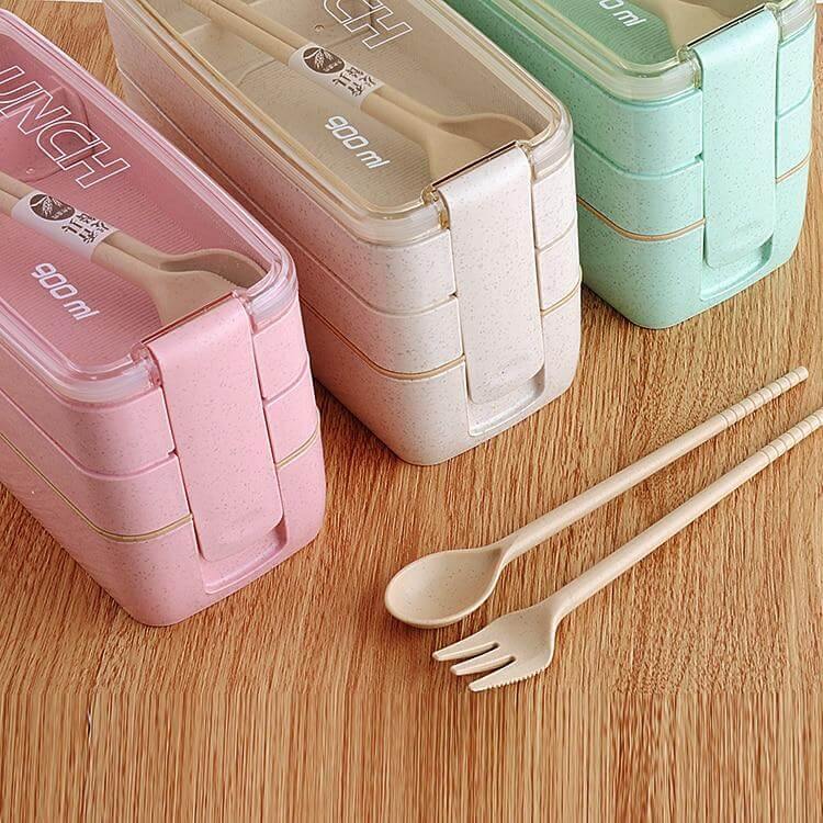 Lisslune | 3 Layers Healthy Material Lunch Box