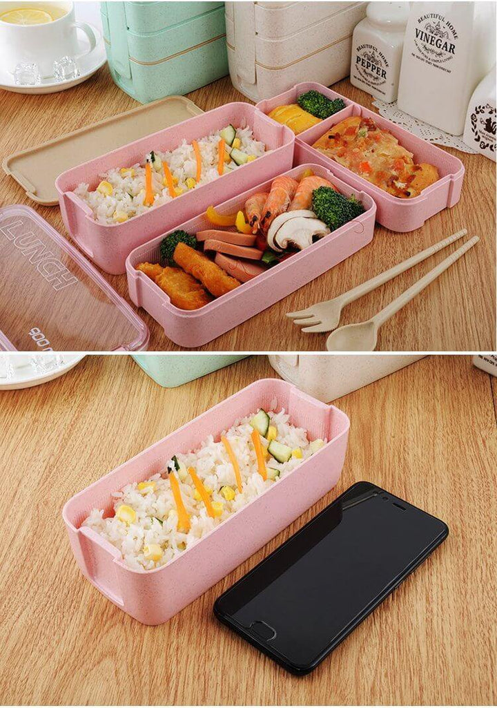 Lisslune | 3 Layers Healthy Material Lunch Box