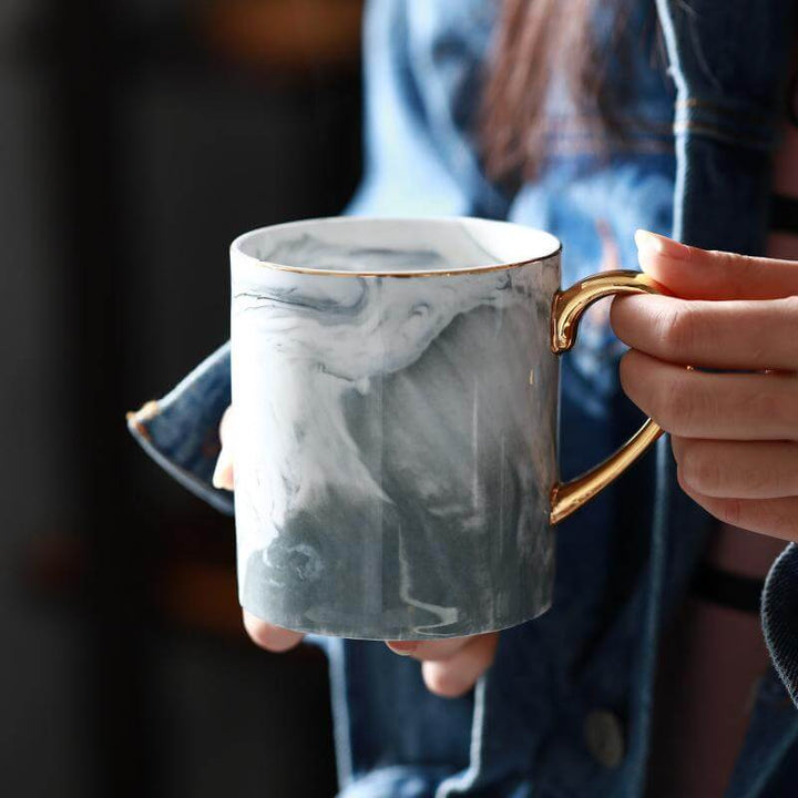 Lisslune | European Marble Porcelain Mug