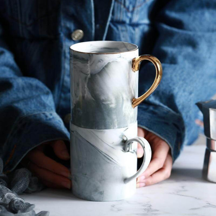 Lisslune | European Marble Porcelain Mug