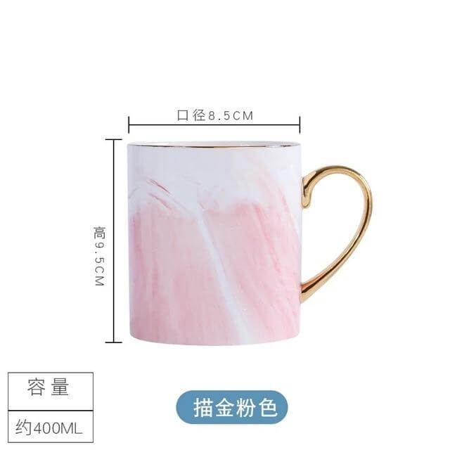 Lisslune | European Marble Porcelain Mug