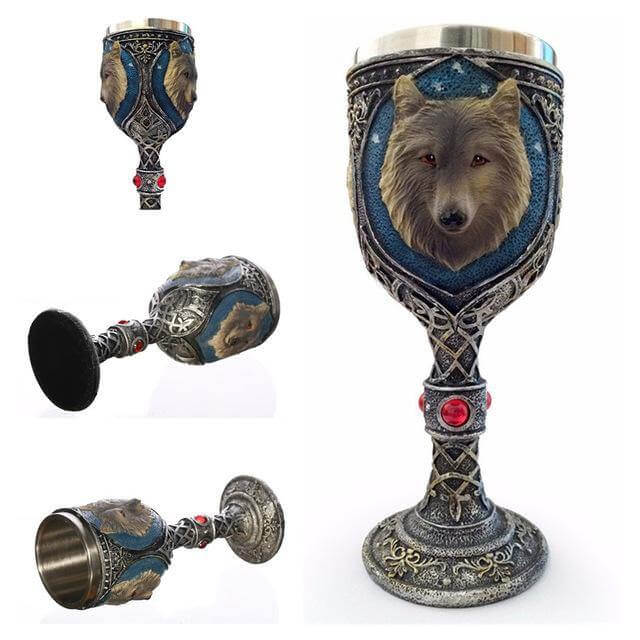 Lisslune | Stainless Steel Skull Gothic Goblet Cocktail Glass