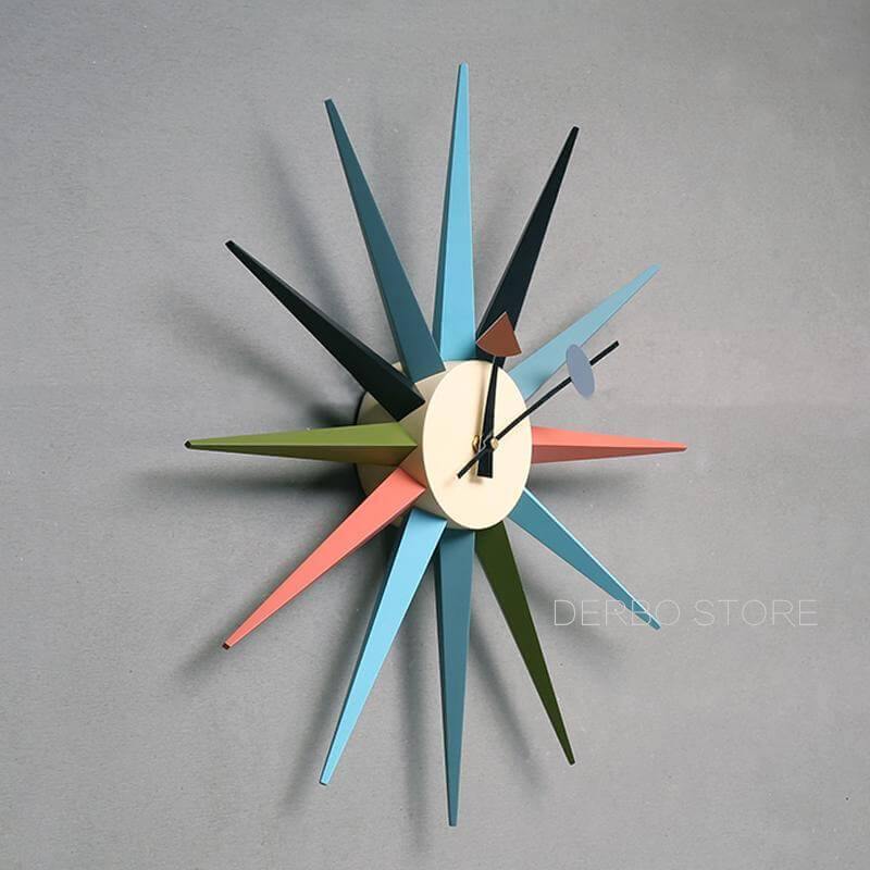 Lisslune | Modern Design Starburst Shape Wall Clock