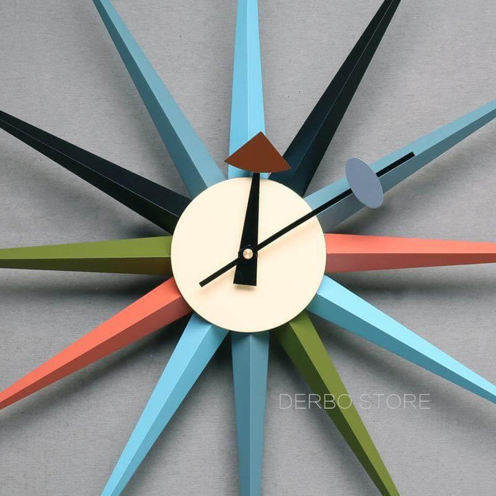 Lisslune | Modern Design Starburst Shape Wall Clock