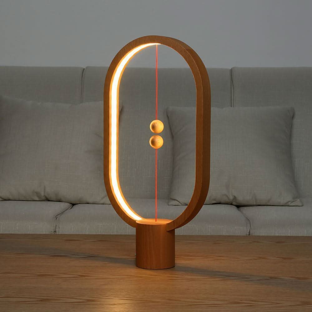 Lisslune | Wood LED Table Lamp with Magnetic Switch