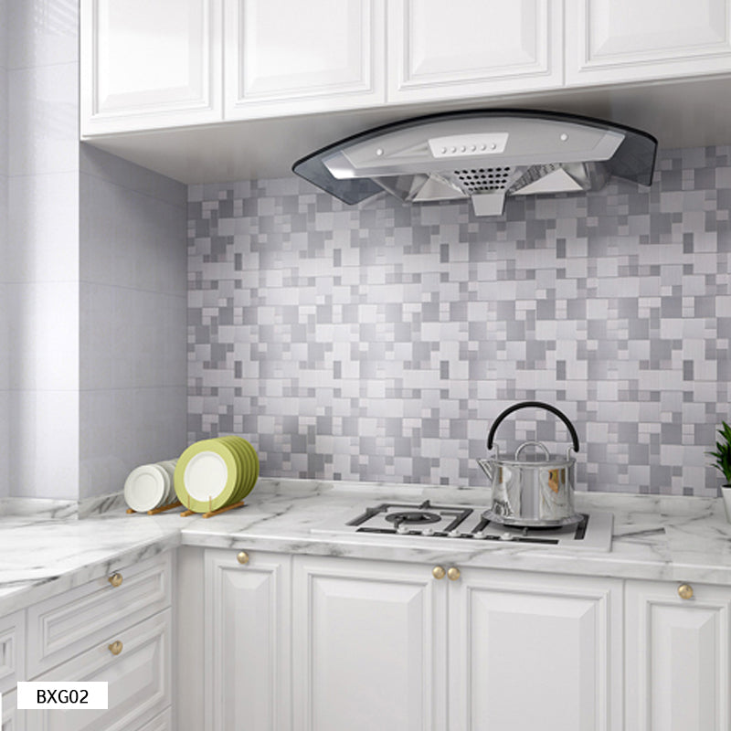 Lisslune | 3D Metal Self Adhesive Brick Wall Stickers