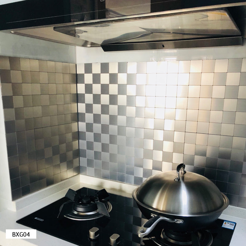 Lisslune | 3D Metal Self Adhesive Brick Wall Stickers