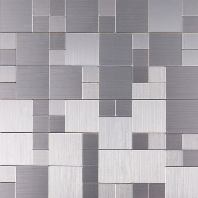 Lisslune | 3D Metal Self Adhesive Brick Wall Stickers