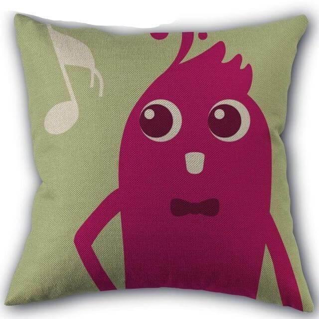 Lisslune | Decorative Comfy Musical Notes Pillow Case