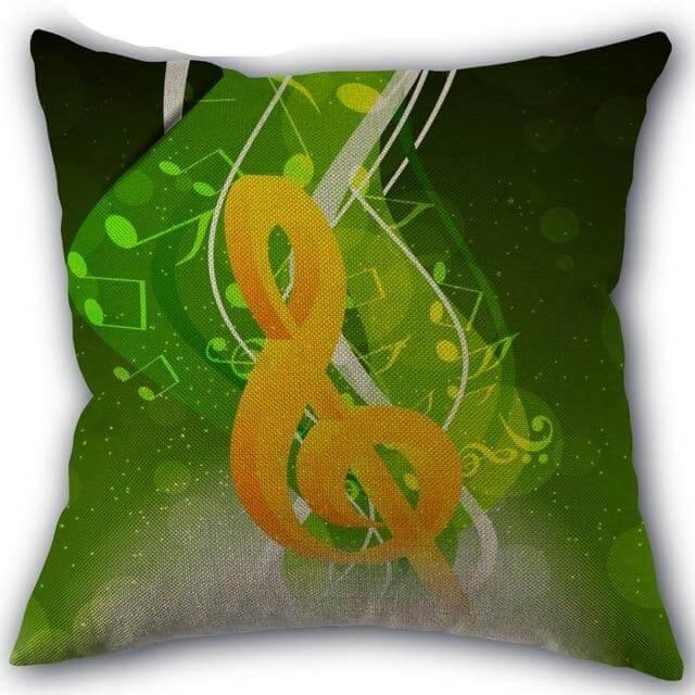 Lisslune | Decorative Comfy Musical Notes Pillow Case