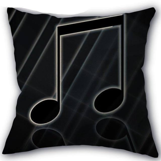 Lisslune | Decorative Comfy Musical Notes Pillow Case
