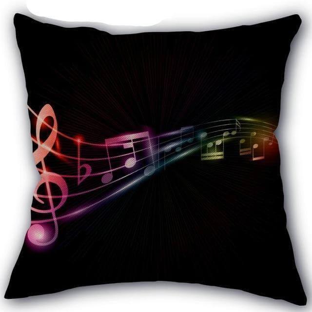 Lisslune | Decorative Comfy Musical Notes Pillow Case