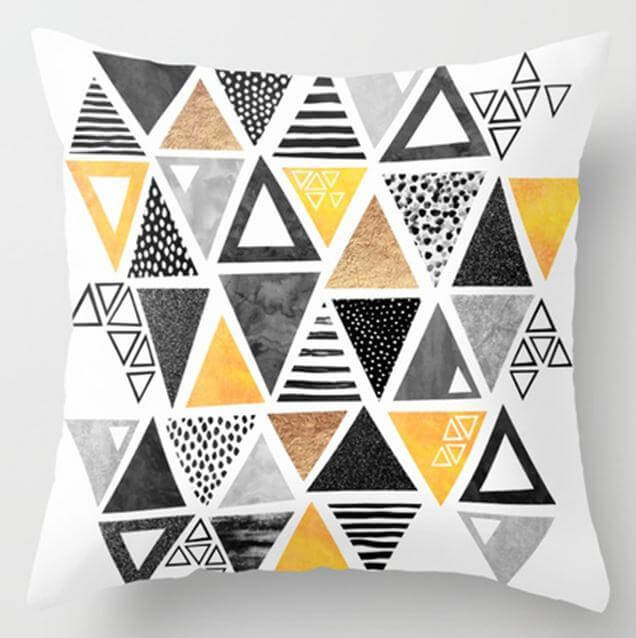 Lisslune | Irregular Triangle Pattern Pillow Cases