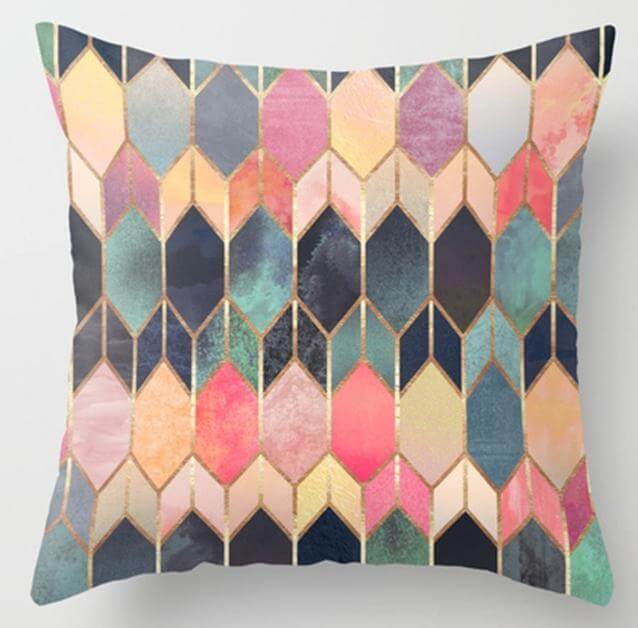 Lisslune | Irregular Triangle Pattern Pillow Cases