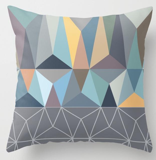 Lisslune | Irregular Triangle Pattern Pillow Cases