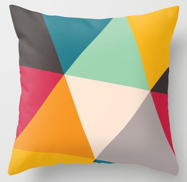Lisslune | Irregular Triangle Pattern Pillow Cases