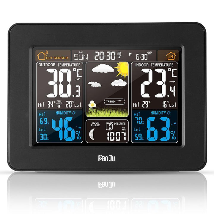 Lisslune | Personal Home Weather Station | Wireless Indoor/Outdoor Temperature & Humidity Monitor for Accurate Weather Forecasting