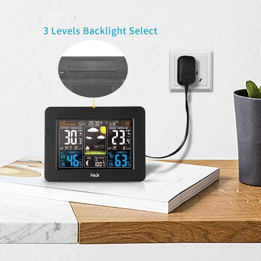Lisslune | Personal Home Weather Station | Wireless Indoor/Outdoor Temperature & Humidity Monitor for Accurate Weather Forecasting