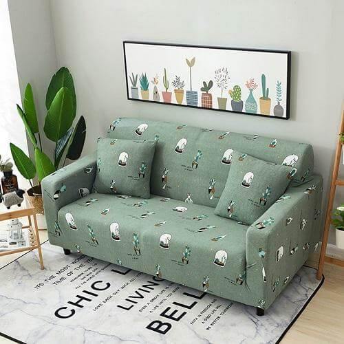 Lisslune | Universal Modern Colorful Cute Loveseat Sofa Covers