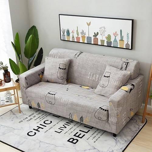 Lisslune | Universal Modern Colorful Cute Loveseat Sofa Covers