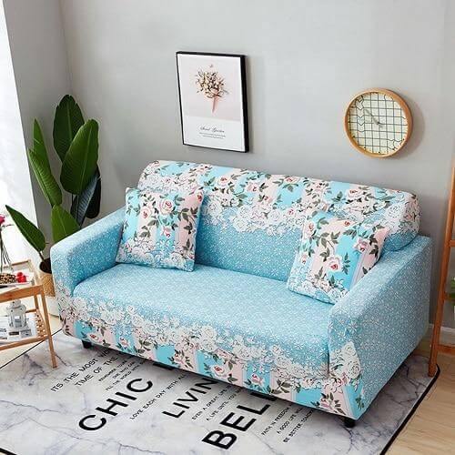 Lisslune | Universal Modern Colorful Cute Loveseat Sofa Covers