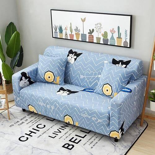 Lisslune | Universal Modern Colorful Cute Loveseat Sofa Covers