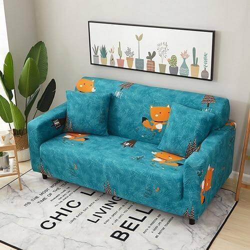 Lisslune | Universal Modern Colorful Cute Loveseat Sofa Covers