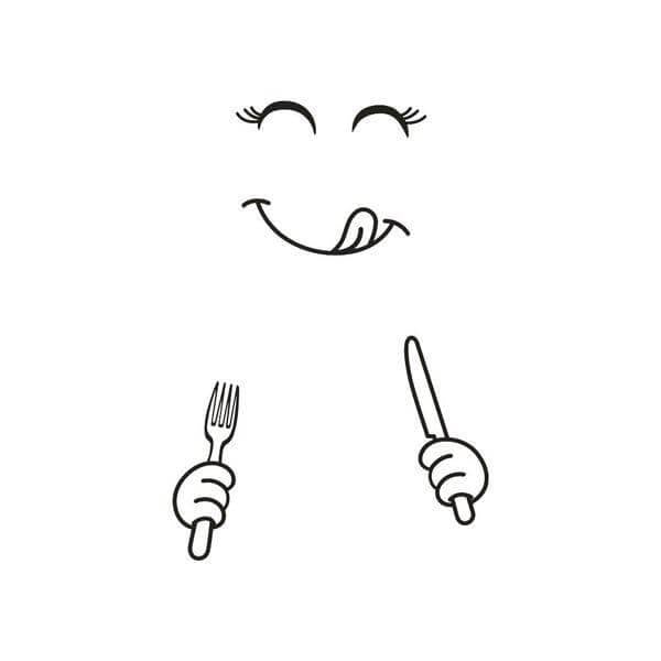 Lisslune | Smile Face Yummy Fridge Stickers