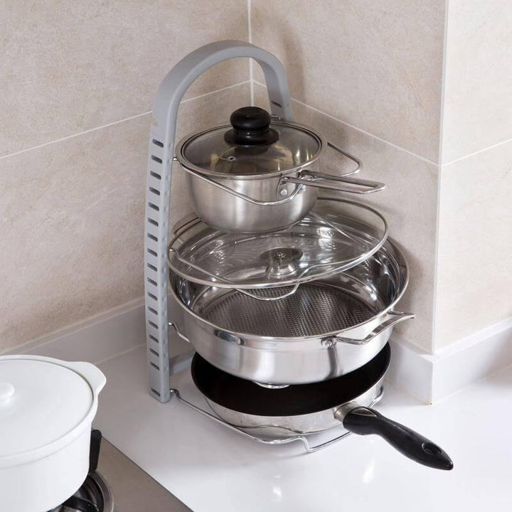 Lisslune | Stainless Steel Pot Lid Rack Spoon Holder