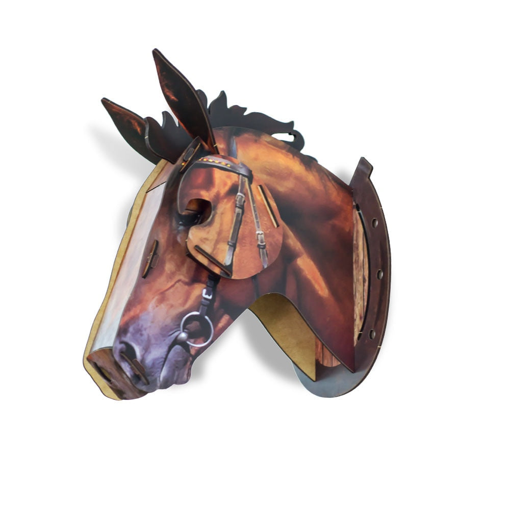 Lisslune | 3D Wooden Craft Horse Hanging Wall Decor
