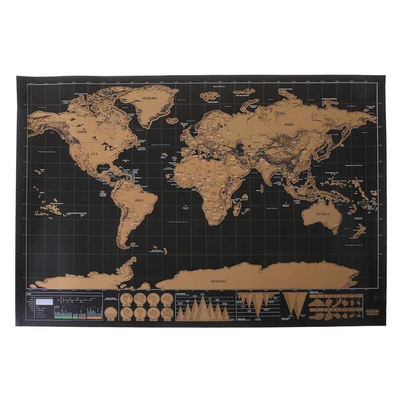 Lisslune | World Map for Scratching Countries
