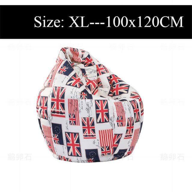 Lisslune | Printed Lounger Sofa Bean Bags