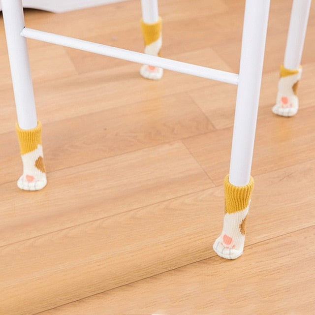 Lisslune | Chair socks cat paws 4-piece set