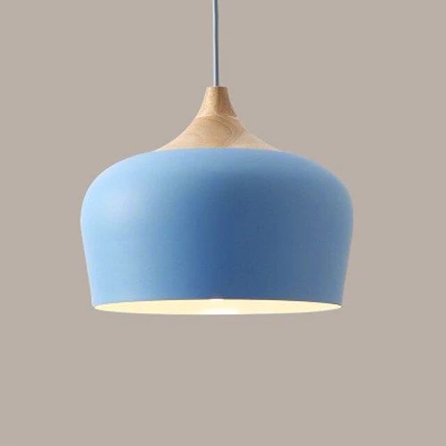 Lisslune | Pendant lights made of metal and wood in delicate pastel shades
