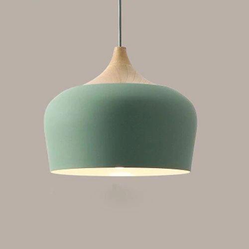 Lisslune | Pendant lights made of metal and wood in delicate pastel shades
