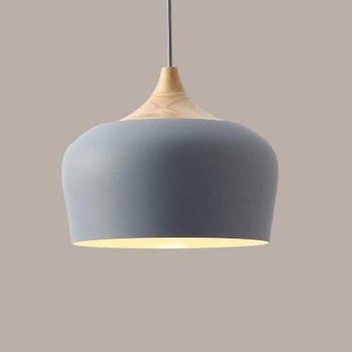 Lisslune | Pendant lights made of metal and wood in delicate pastel shades