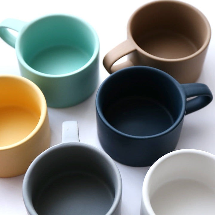 Lisslune | Nordic Colorful Elegant Matte Coffee Mugs