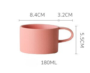 Lisslune | Nordic Colorful Elegant Matte Coffee Mugs