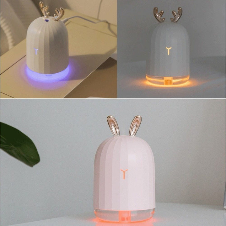 Lisslune | DeerMist Air Humidifier – Gevirdesign with soft ambient light