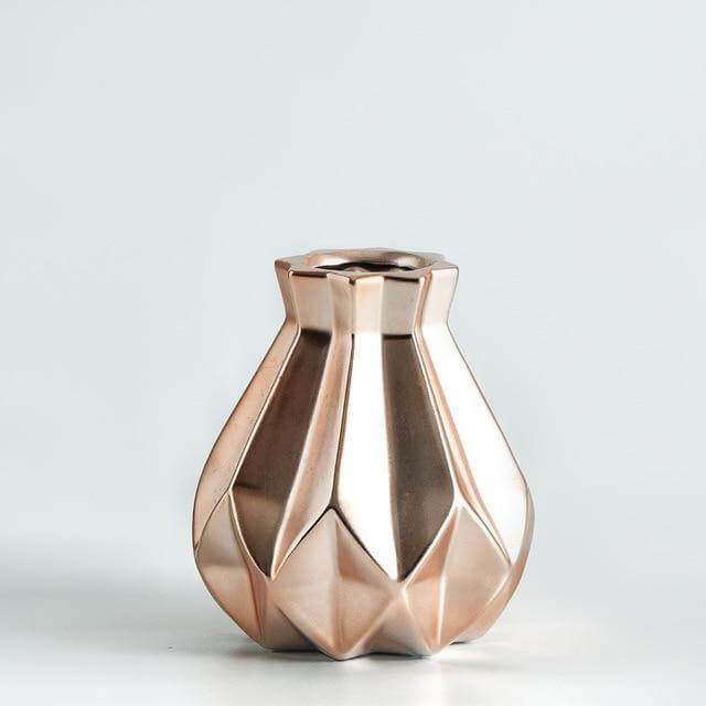 Lisslune | Modern Europe Brief Matt Diamond Porcelain Ceramic Vase