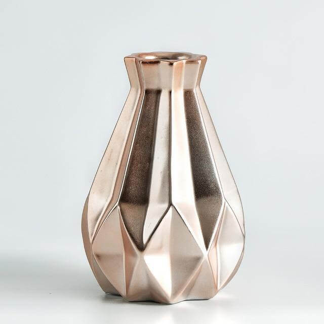 Lisslune | Modern Europe Brief Matt Diamond Porcelain Ceramic Vase