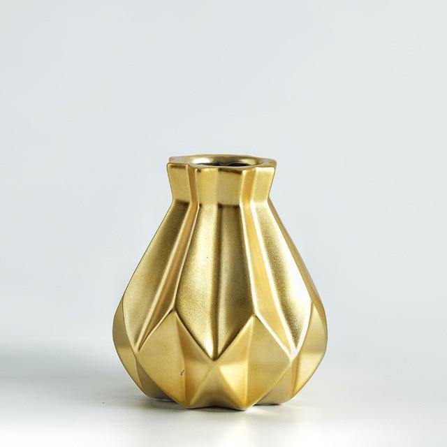 Lisslune | Modern Europe Brief Matt Diamond Porcelain Ceramic Vase
