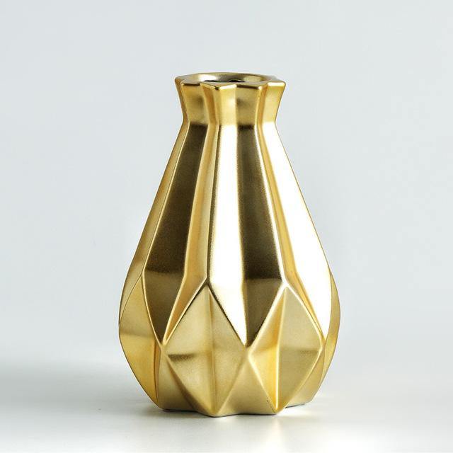 Lisslune | Modern Europe Brief Matt Diamond Porcelain Ceramic Vase