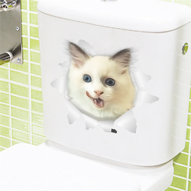 Lisslune | 3D Cat & Dog Sticker Wall Tattoo
