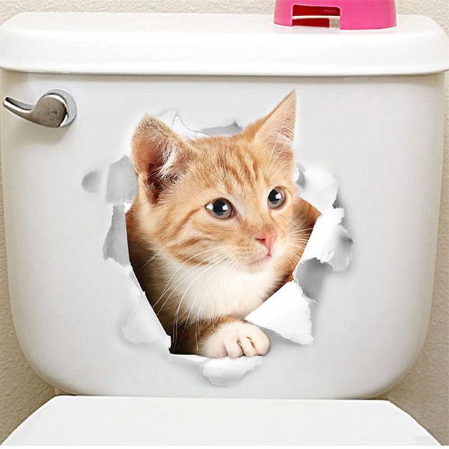 Lisslune | 3D Cat & Dog Sticker Wall Tattoo