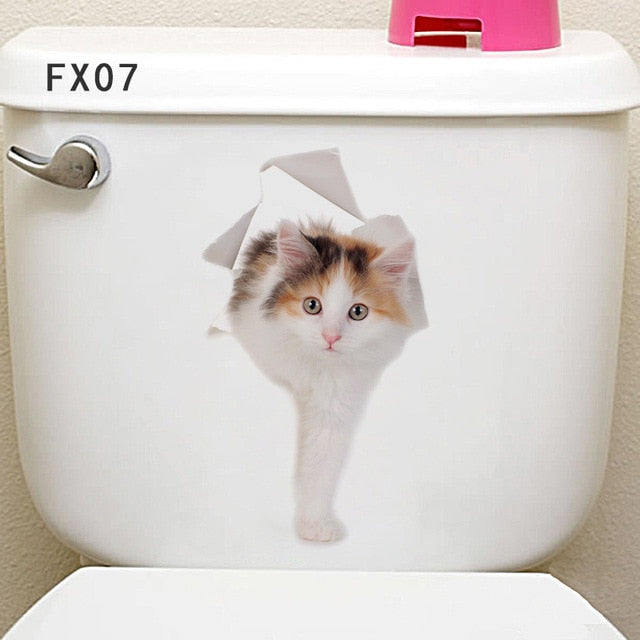 Lisslune | 3D Cat & Dog Sticker Wall Tattoo