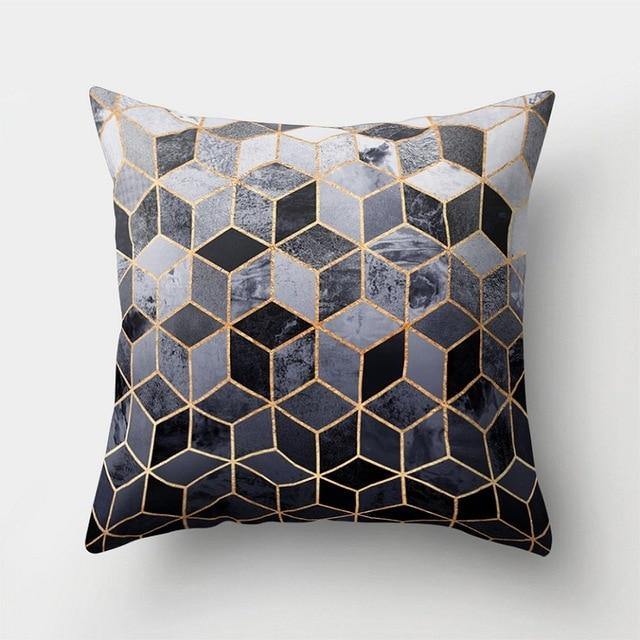 Lisslune | Square Decorative Geometric Striped Pillow Cases