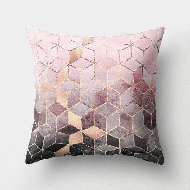 Lisslune | Square Decorative Geometric Striped Pillow Cases