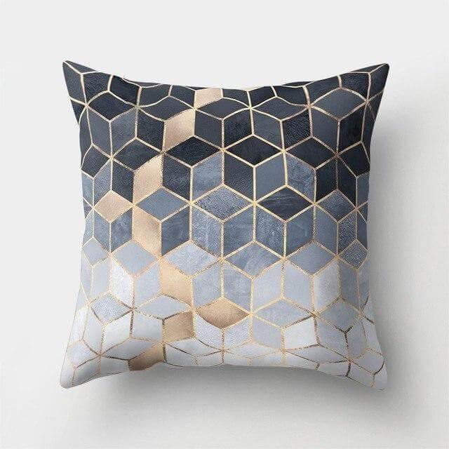 Lisslune | Square Decorative Geometric Striped Pillow Cases