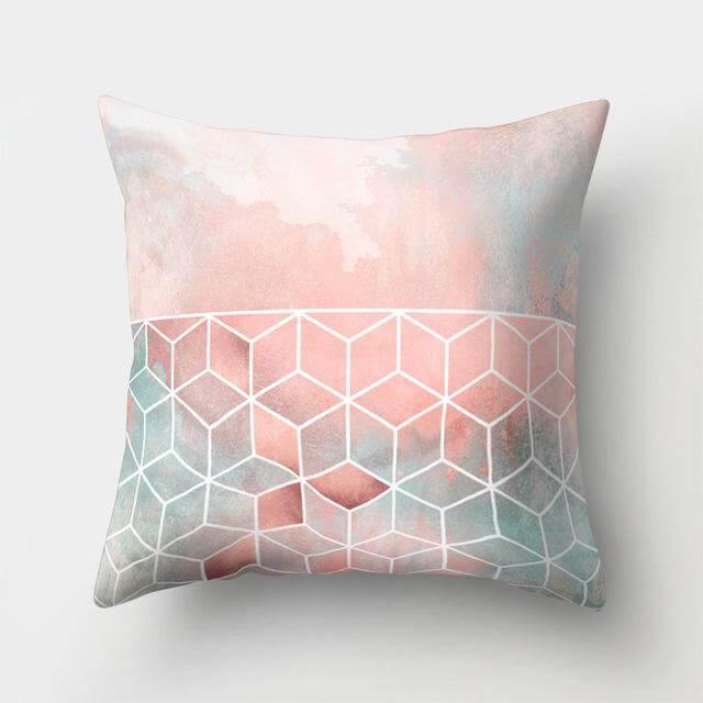 Lisslune | Square Decorative Geometric Striped Pillow Cases